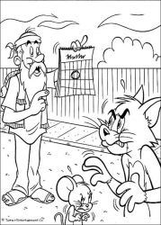 plansa de colorat tom si jerry #18