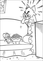 plansa de colorat tom si jerry #10