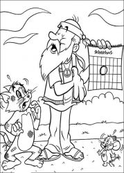 plansa de colorat tom si jerry #18