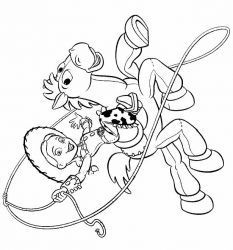 plansa de colorat toy story #6