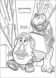 plansa de colorat toy story #7