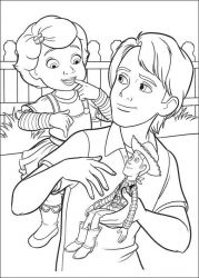 plansa de colorat toy story #5
