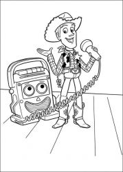 plansa de colorat toy story #7