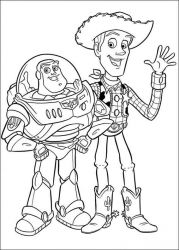 plansa de colorat toy story #8