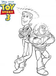 plansa de colorat toy story #16
