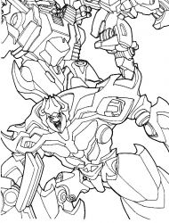 plansa de colorat transformers #4