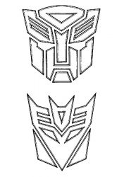 plansa de colorat transformers #9