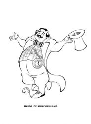 plansa de colorat vrajitorul din oz #1