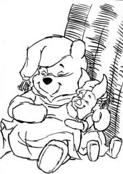 plansa de colorat winnie the pooh #6