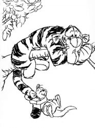 plansa de colorat winnie the pooh #8