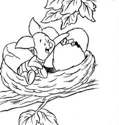 plansa de colorat winnie the pooh #9