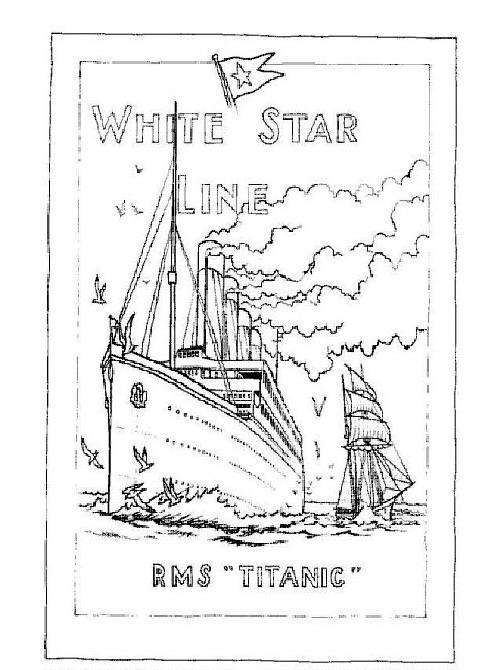 Titanic de colorat p01